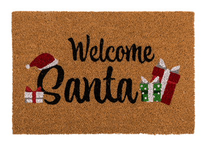 Coconut Doormat, Welcome Santa,