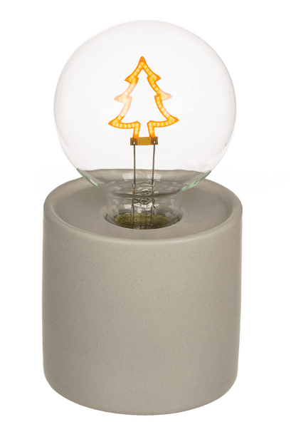 Motif light bulb, Christmas, 8,5 x 16 cm,