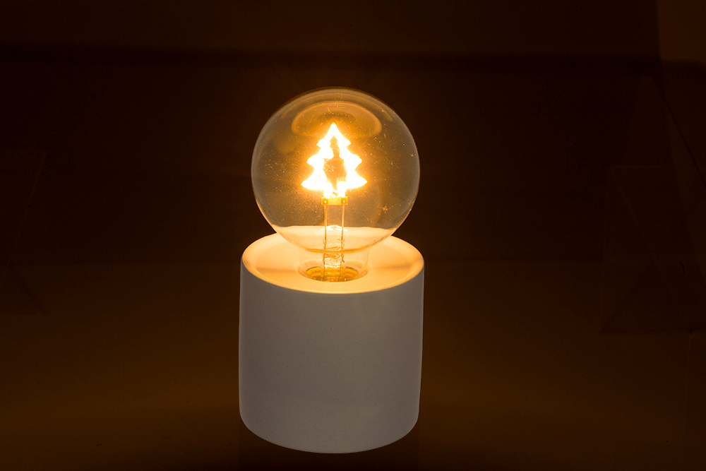 Motif light bulb, Christmas, 8,5 x 16 cm,