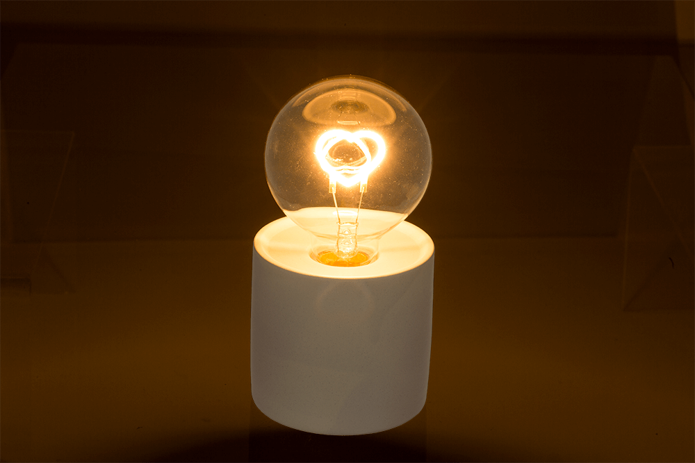 Motif light bulb, Christmas, 8,5 x 16 cm,