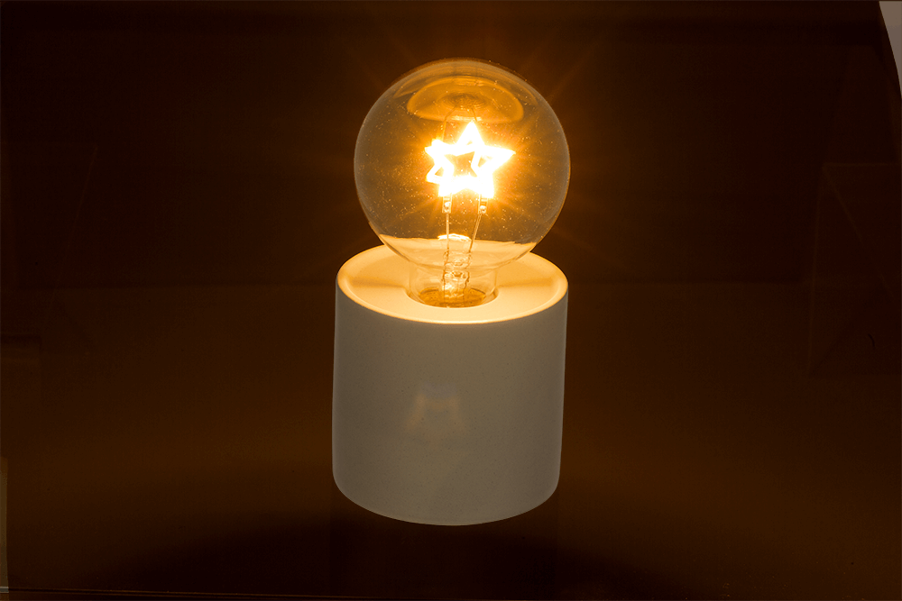 Motif light bulb, Christmas, 8,5 x 16 cm,