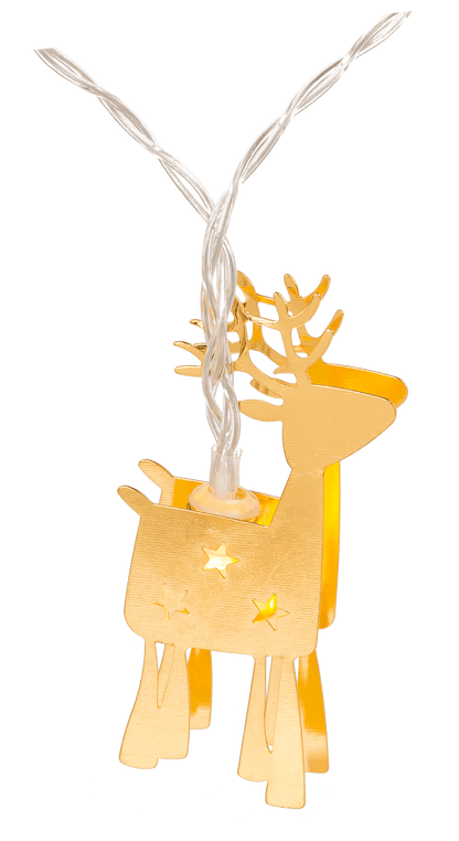 3D LED light chain, Metallic Deers.