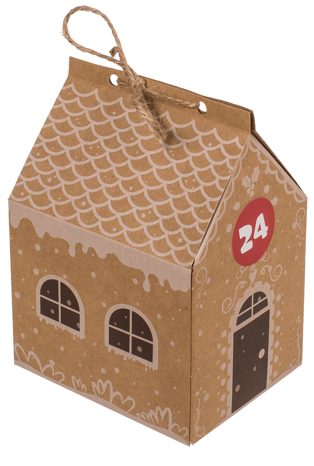 DIY Advent calendar, cardboard, 8 small and