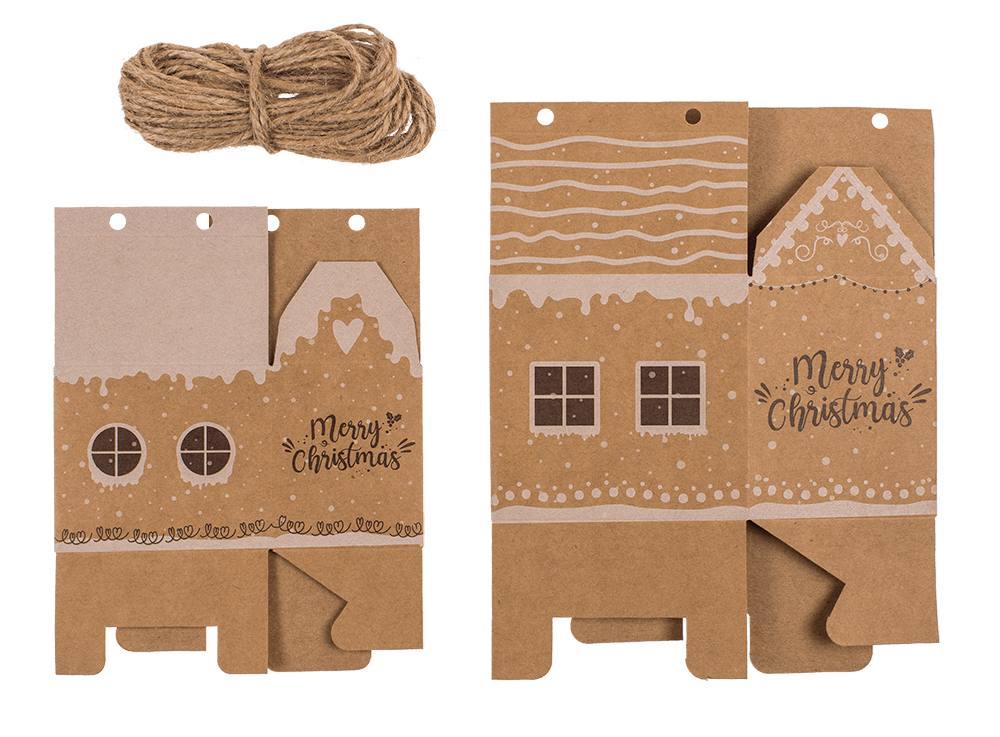 DIY Advent calendar, cardboard, 8 small and
