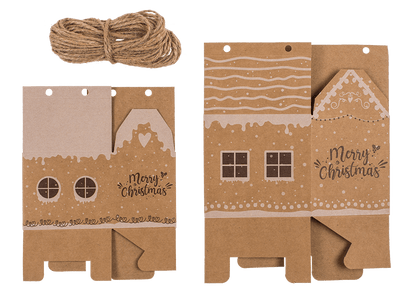 DIY Advent calendar, cardboard, 8 small and