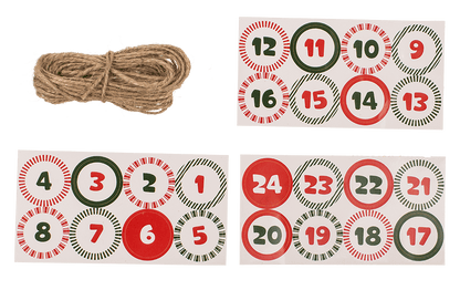 DIY Advent calendar, cardboard, 8 small and
