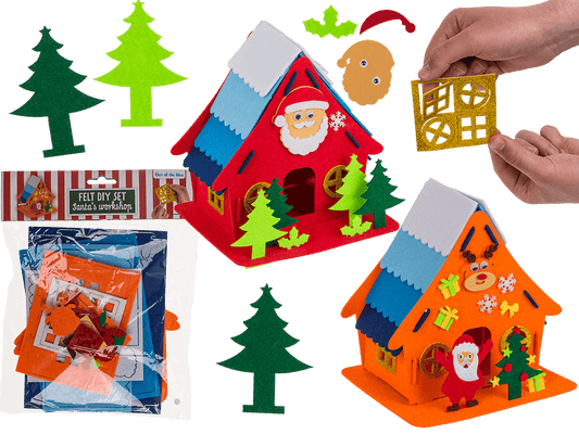 DIY set, Santa's Workshop, craft felt, 2 assorted