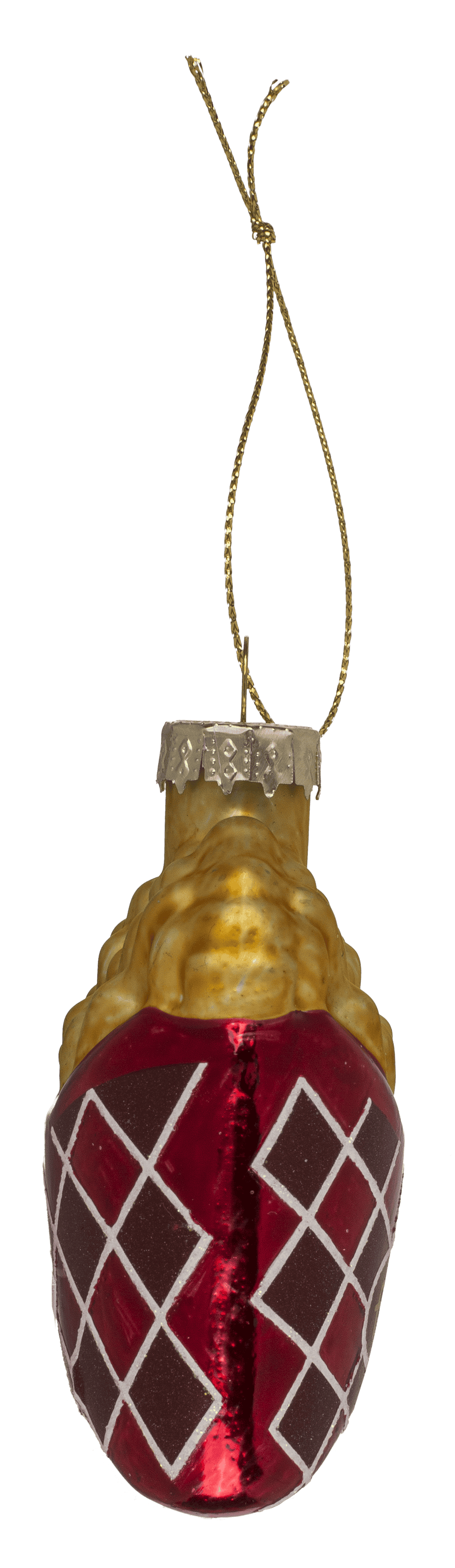 Glass tree decorations, fast food, set of 3,Burger