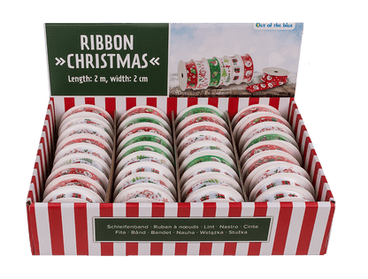 Ribbon, Christmas, polyester, 2 cm x 2 m,