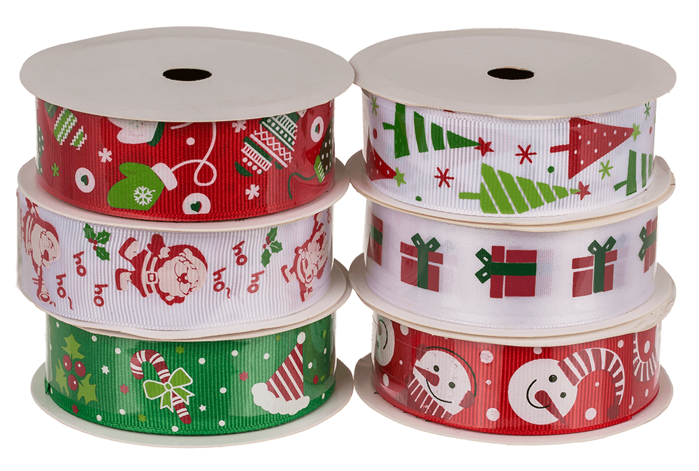 Ribbon, Christmas, polyester, 2 cm x 2 m,