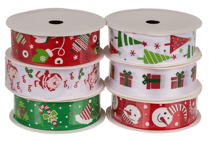 Ribbon, Christmas, polyester, 2 cm x 2 m,