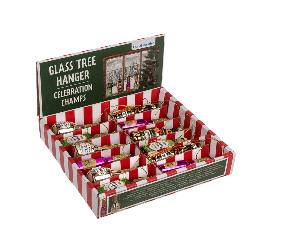 Glass tree hanger, Celebration Champs,