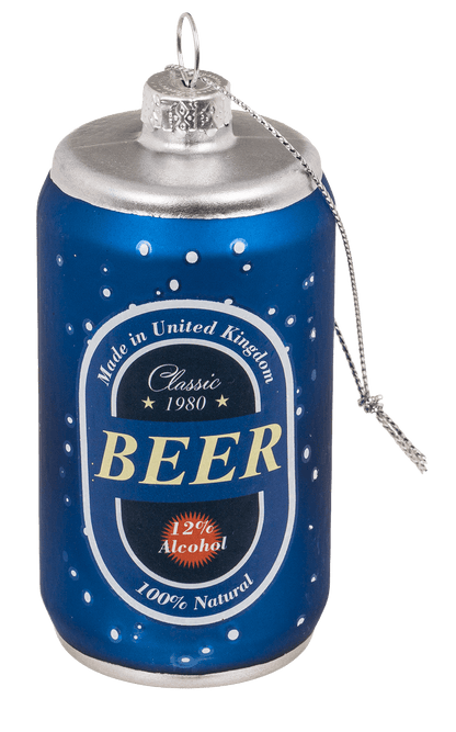 Glass tree hanger, beer, 3 assorted,