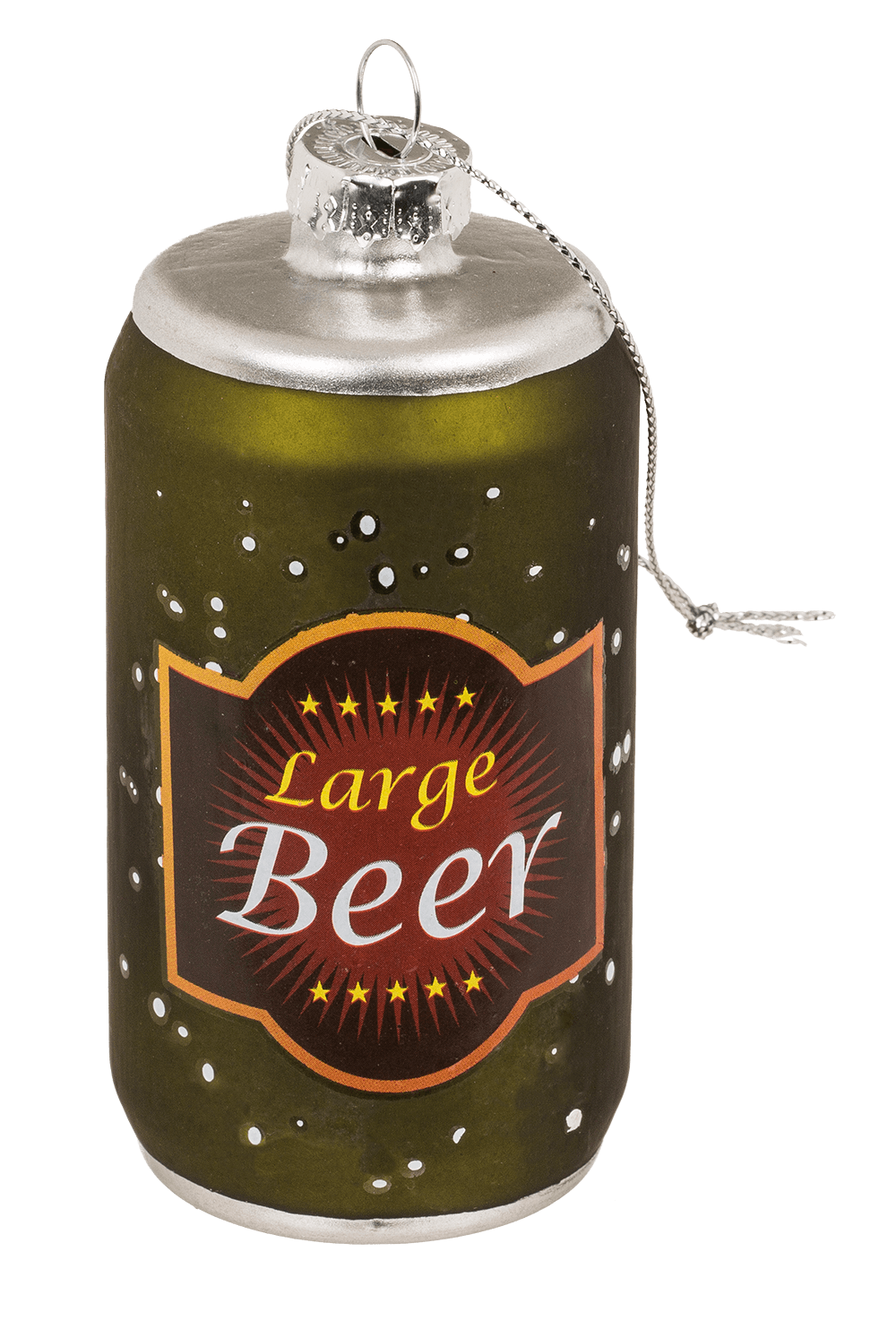 Glass tree hanger, beer, 3 assorted,