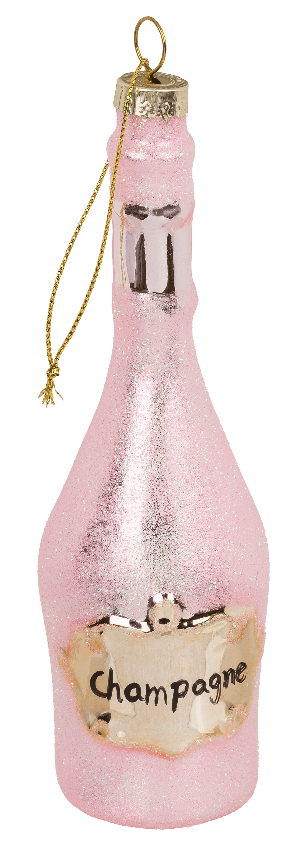 Glass tree hanger, Glamorous Champagne,