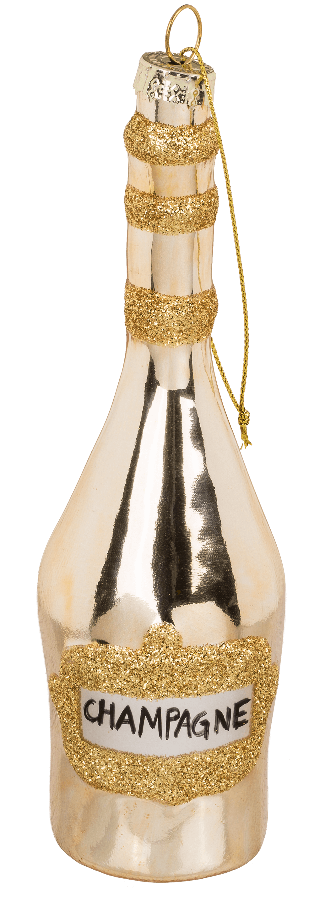 Glass tree hanger, Glamorous Champagne,