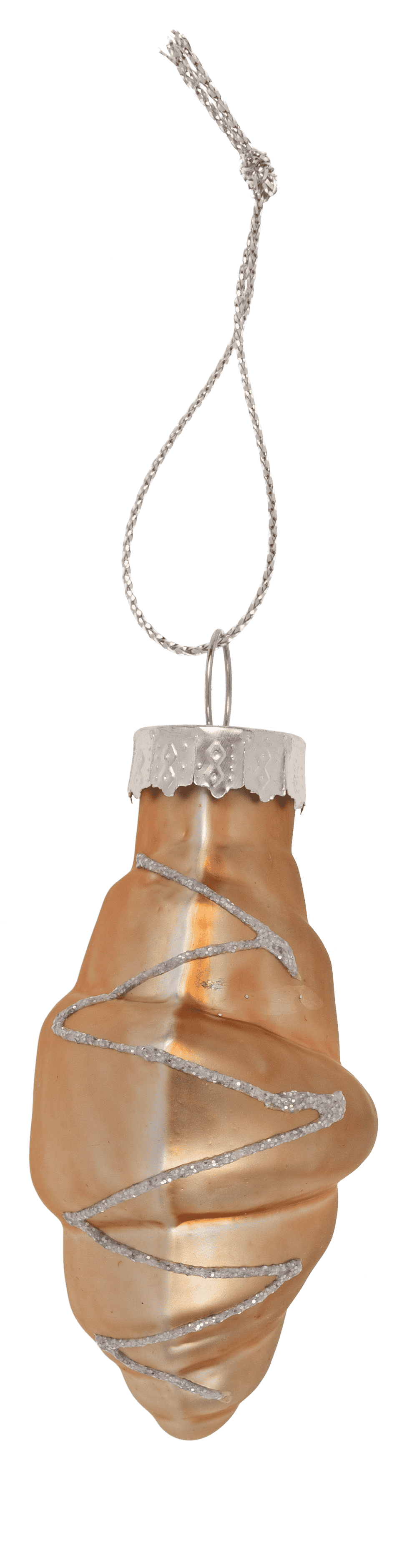 Glass tree decorations, Coffee, set of 3, Coffee