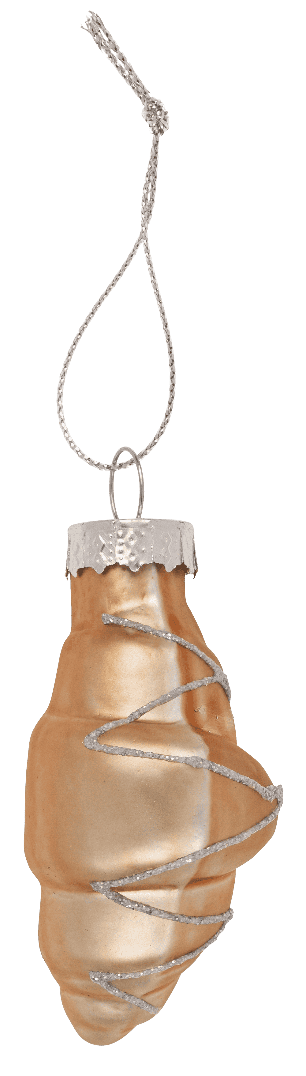 Glass tree decorations, Coffee, set of 3, Coffee