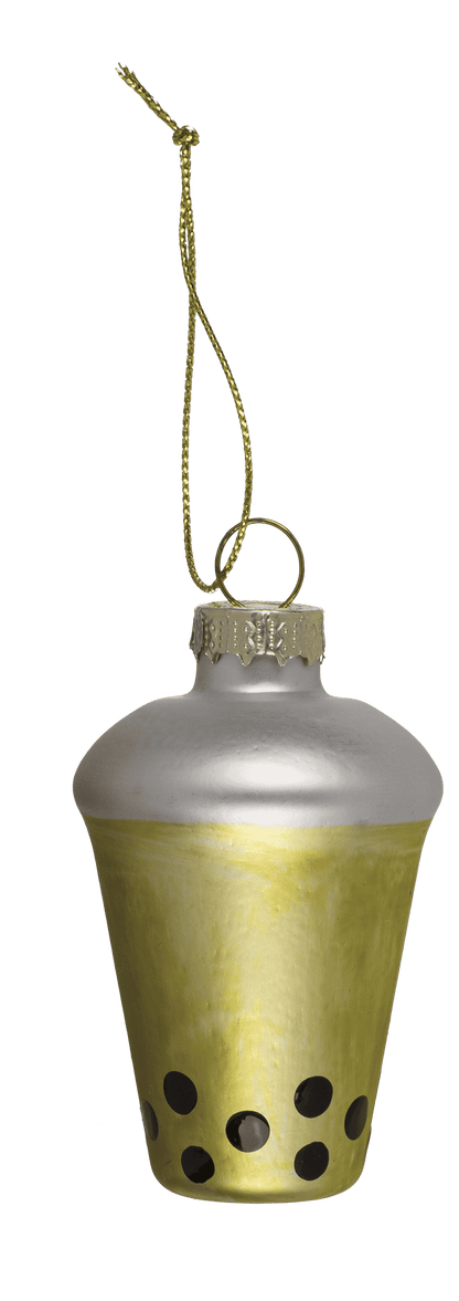 Glass tree decorations,Bubble Tea,set of 3,Macaron