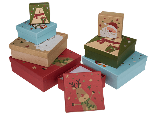 Gift boxes, Christmas friends,