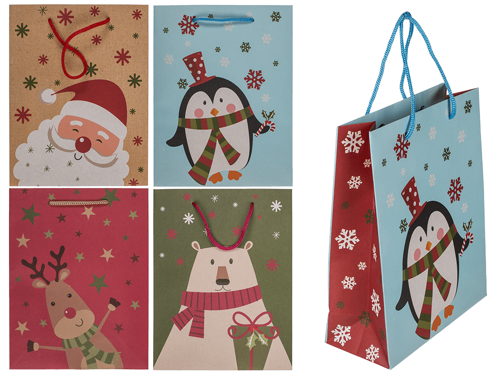 Paper gift bag, Christmas friends,