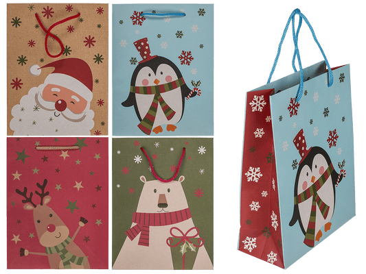 Paper gift bag, Christmas friends,