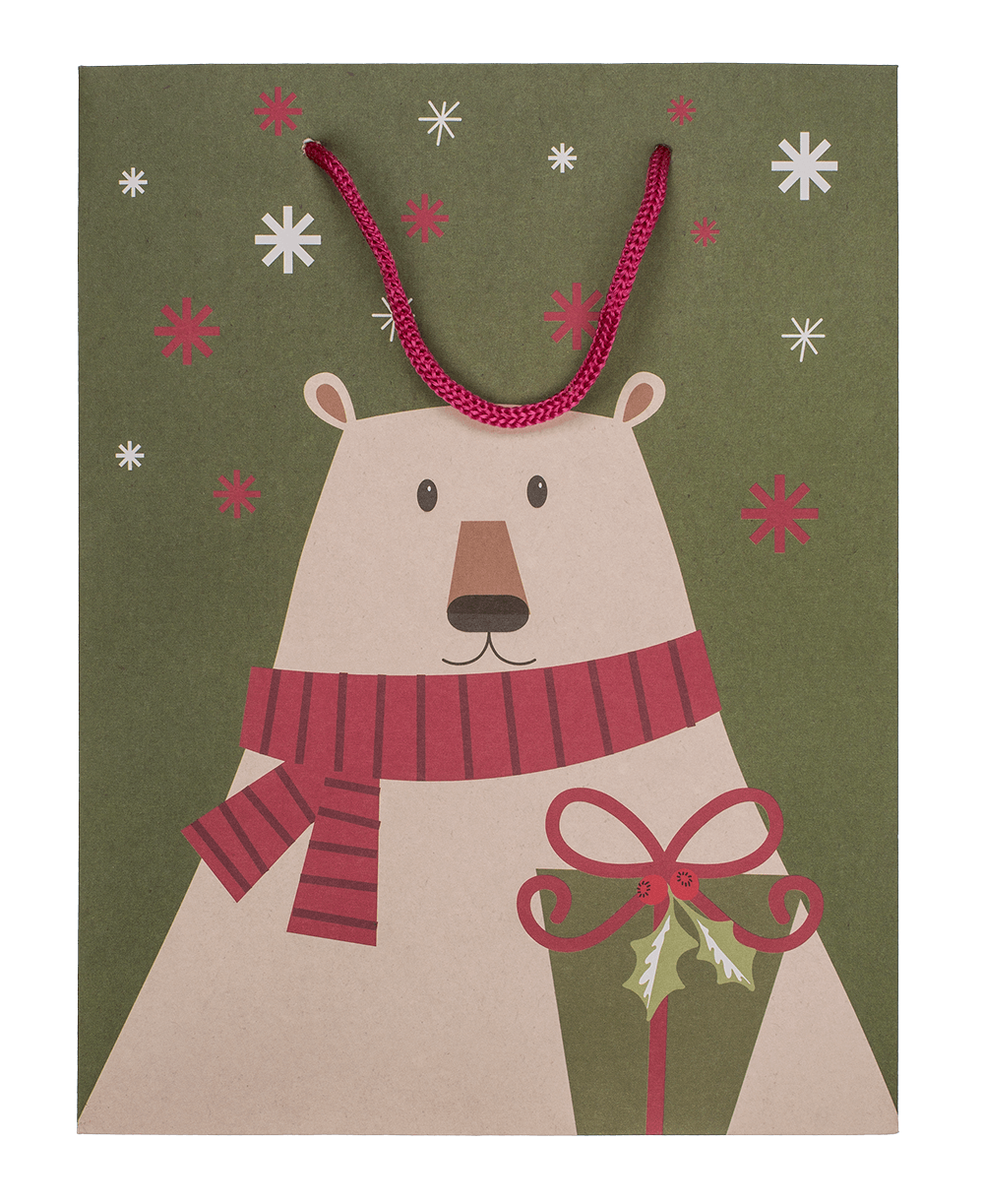 Paper gift bag, Christmas friends,