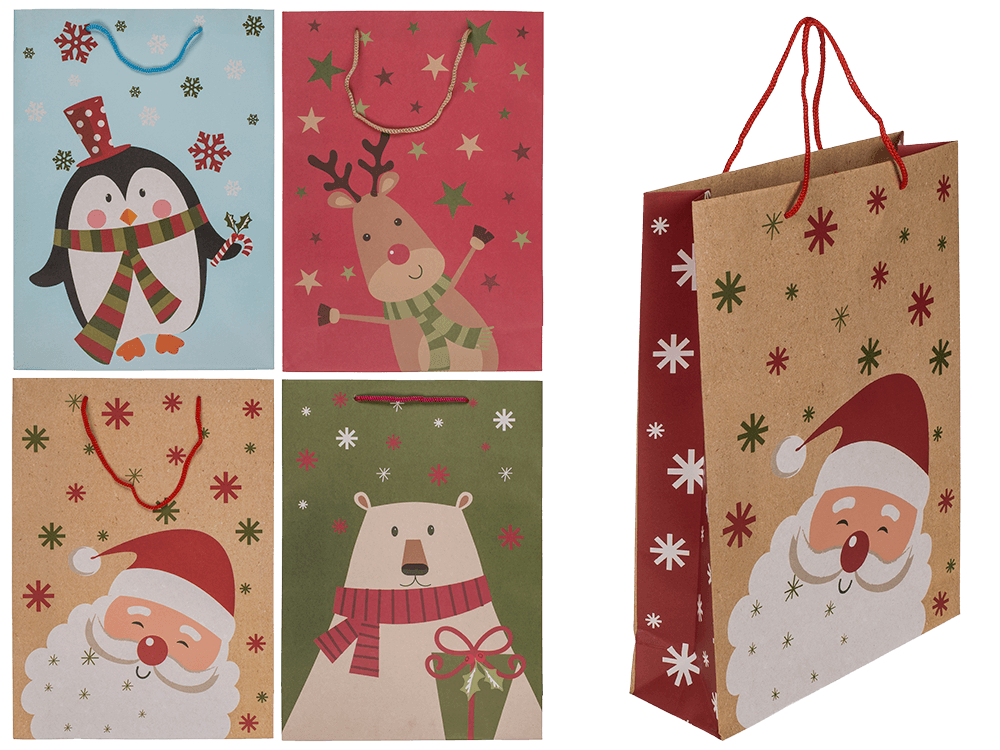 Paper gift bag, Christmas friends,