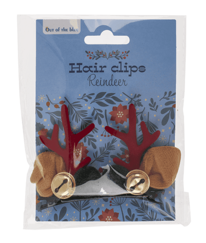 Hair clips, Reindeer, 2 assorted,