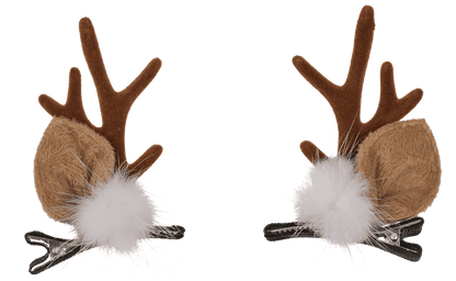 Hair clips, Reindeer, 2 assorted,