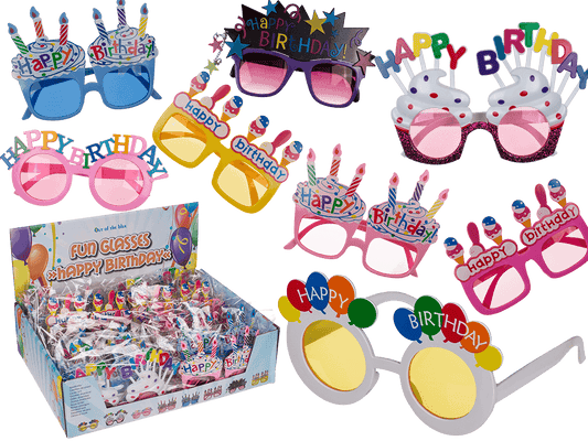 Fun glasses, happy birthday,