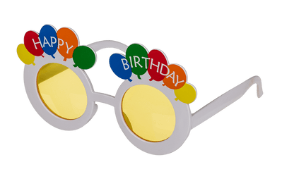 Fun glasses, happy birthday,
