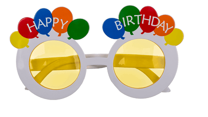 Fun glasses, happy birthday,