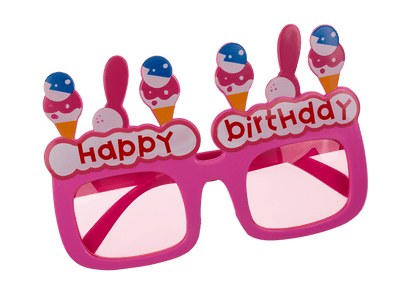 Fun glasses, happy birthday,