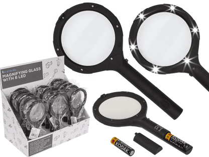 Magnifying Glass with 6 LED,