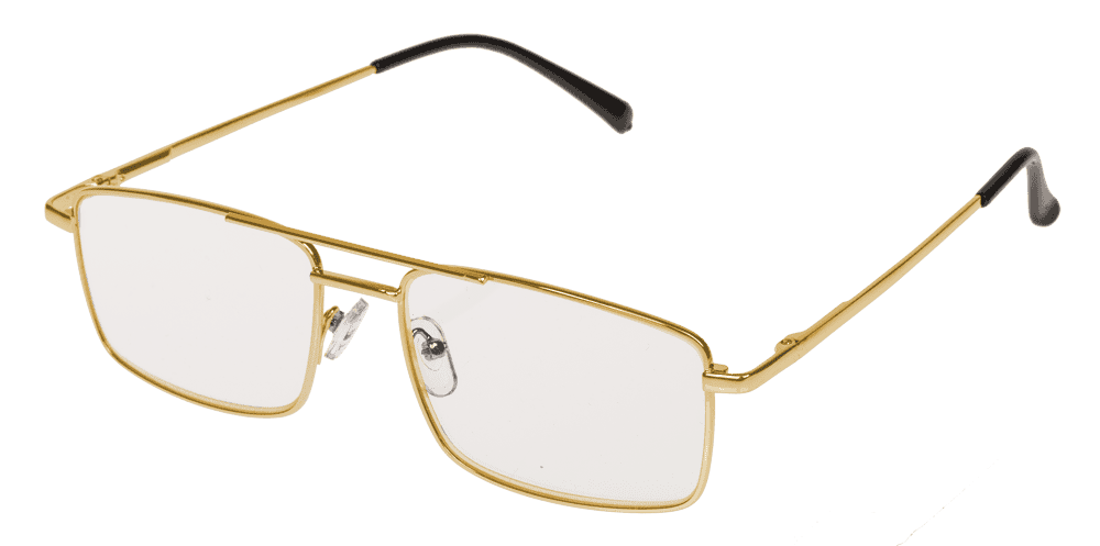 Reading glasses with metal frame, 5 strengths,