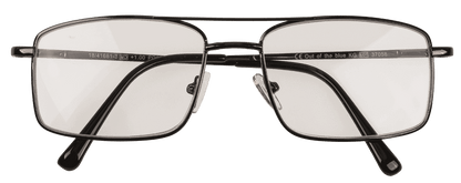 Reading glasses with metal frame, 5 strengths,