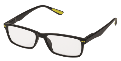 Reading glasses with plastic frame, 5 strengths,