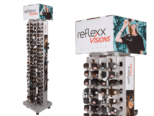 Floor display for 88 sunglasses,