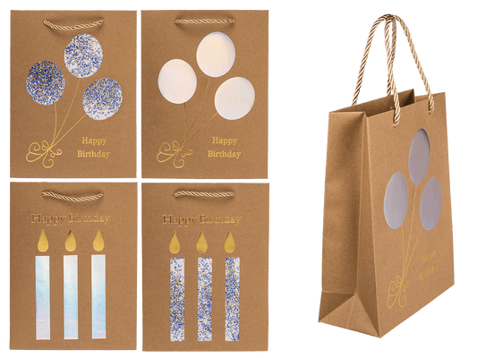 Craft paper bag, Happy Birthday,