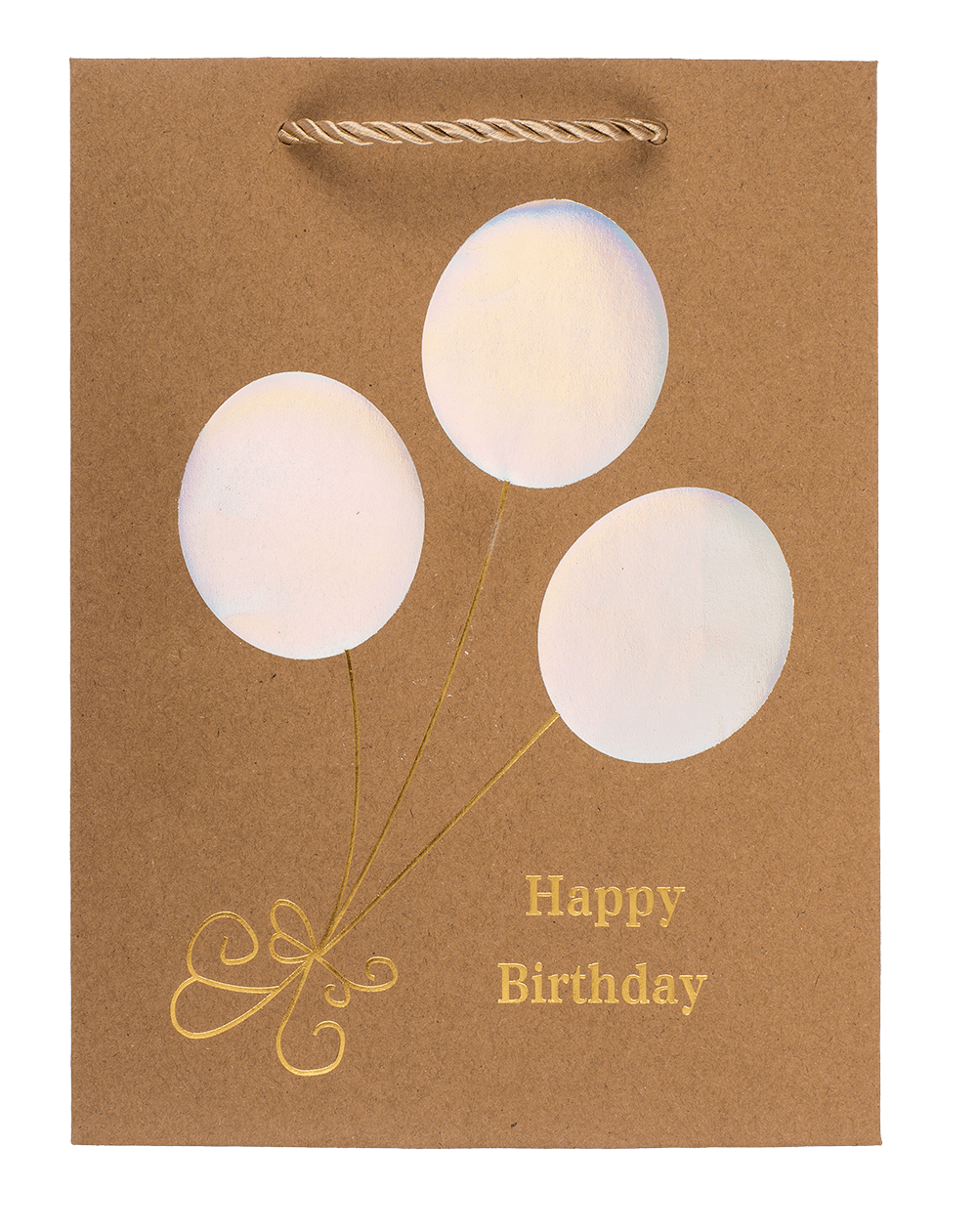 Craft paper bag, Happy Birthday,