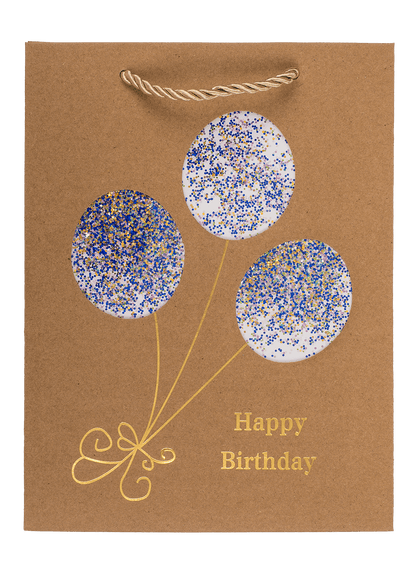 Craft paper bag, Happy Birthday,