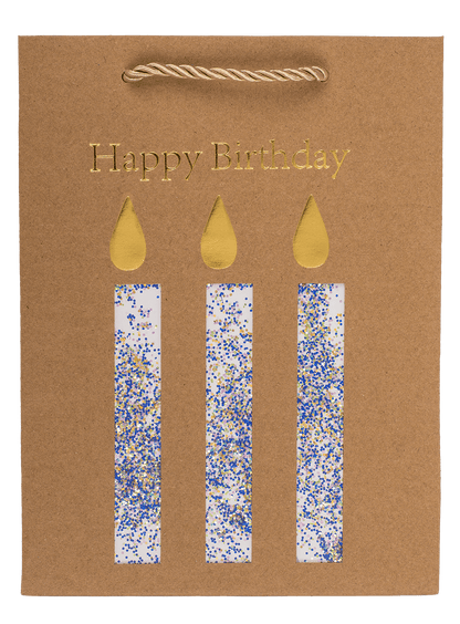 Craft paper bag, Happy Birthday,