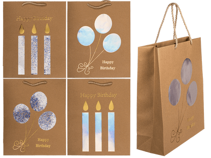 Craft paper bag, Happy Birthday