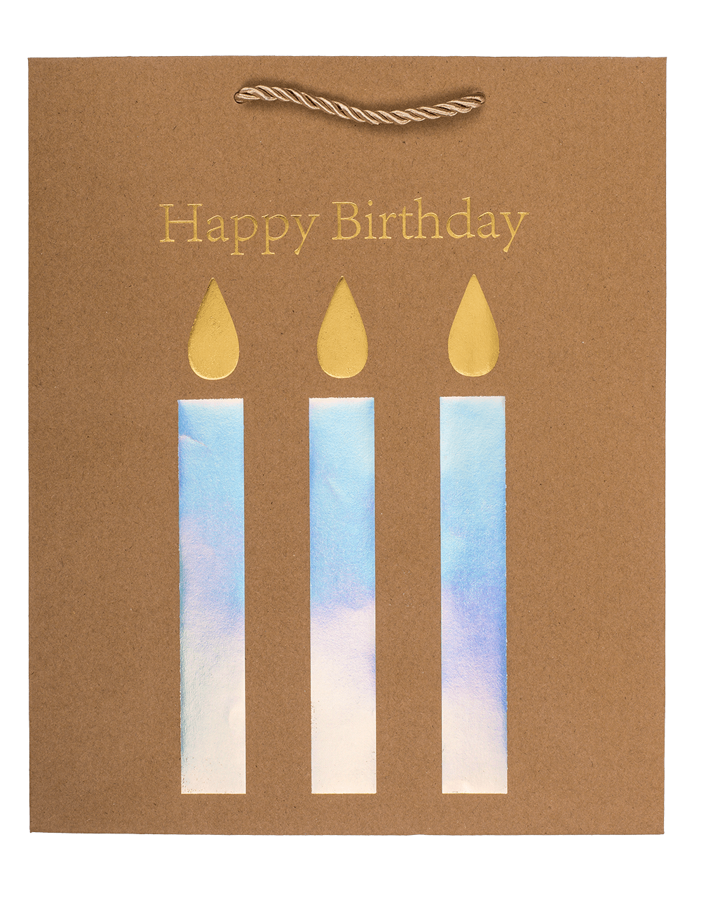 Craft paper bag, Happy Birthday