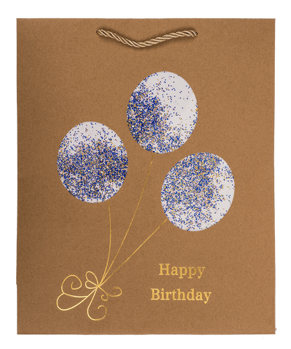 Craft paper bag, Happy Birthday