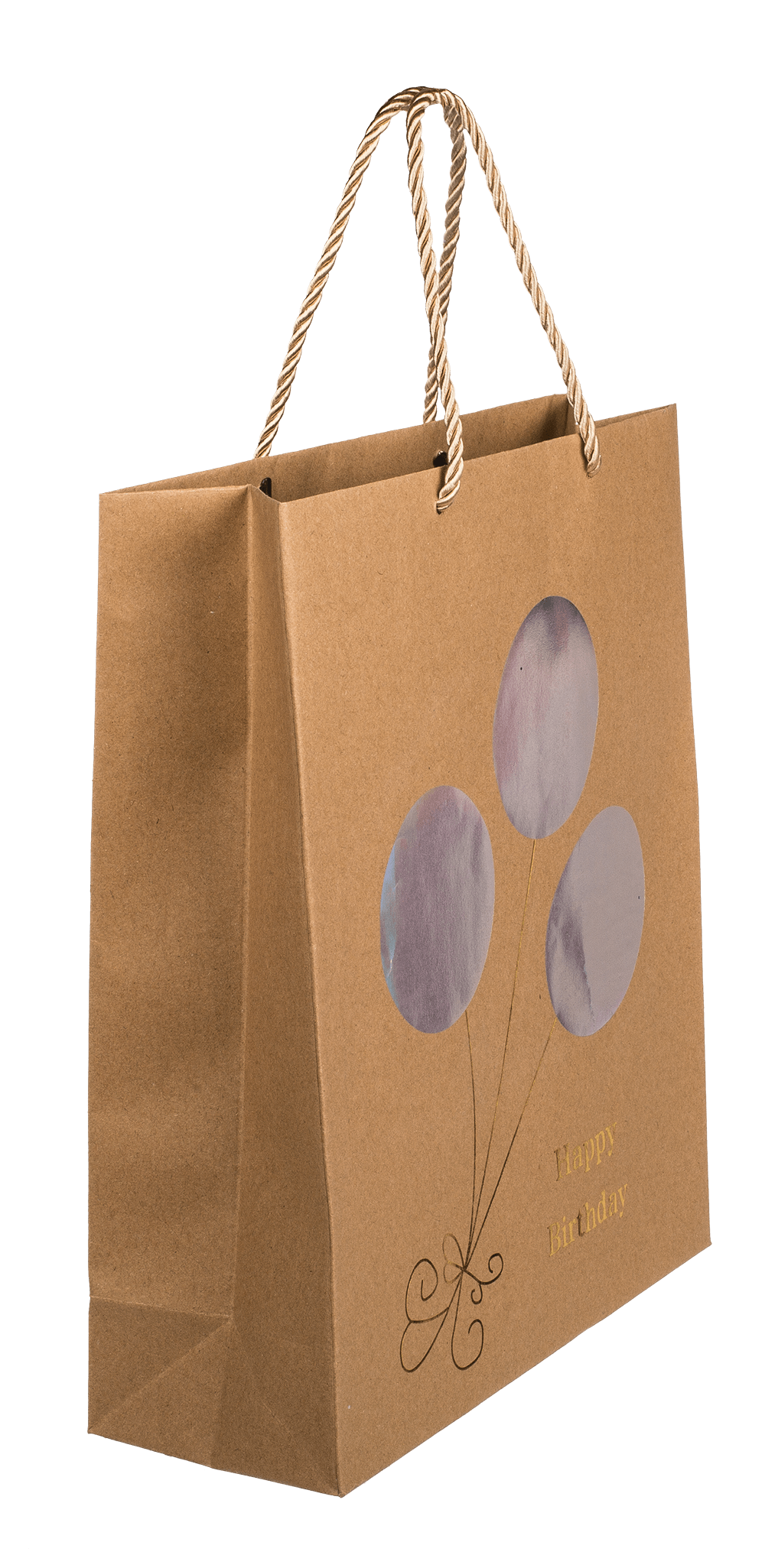 Craft paper bag, Happy Birthday