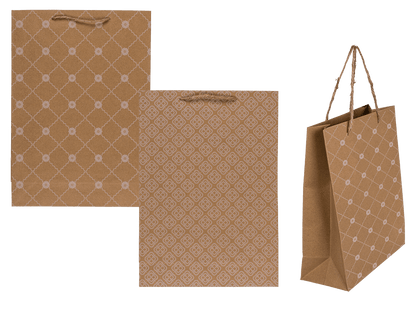 Kraft paper bag,with flower rank,