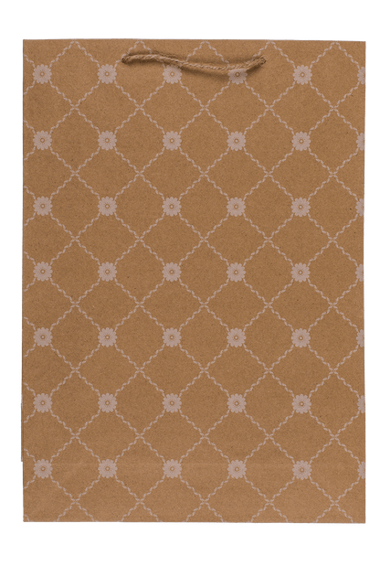 Kraft paper bag,with flower rank,