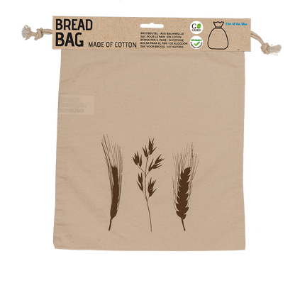 Cotton bread bag, ca. 35 x 29 cm,